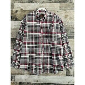 Flyshacker 100% Cotton Heavyweight Flannel Plaid Lumberjack Fishing Shirt 3XL